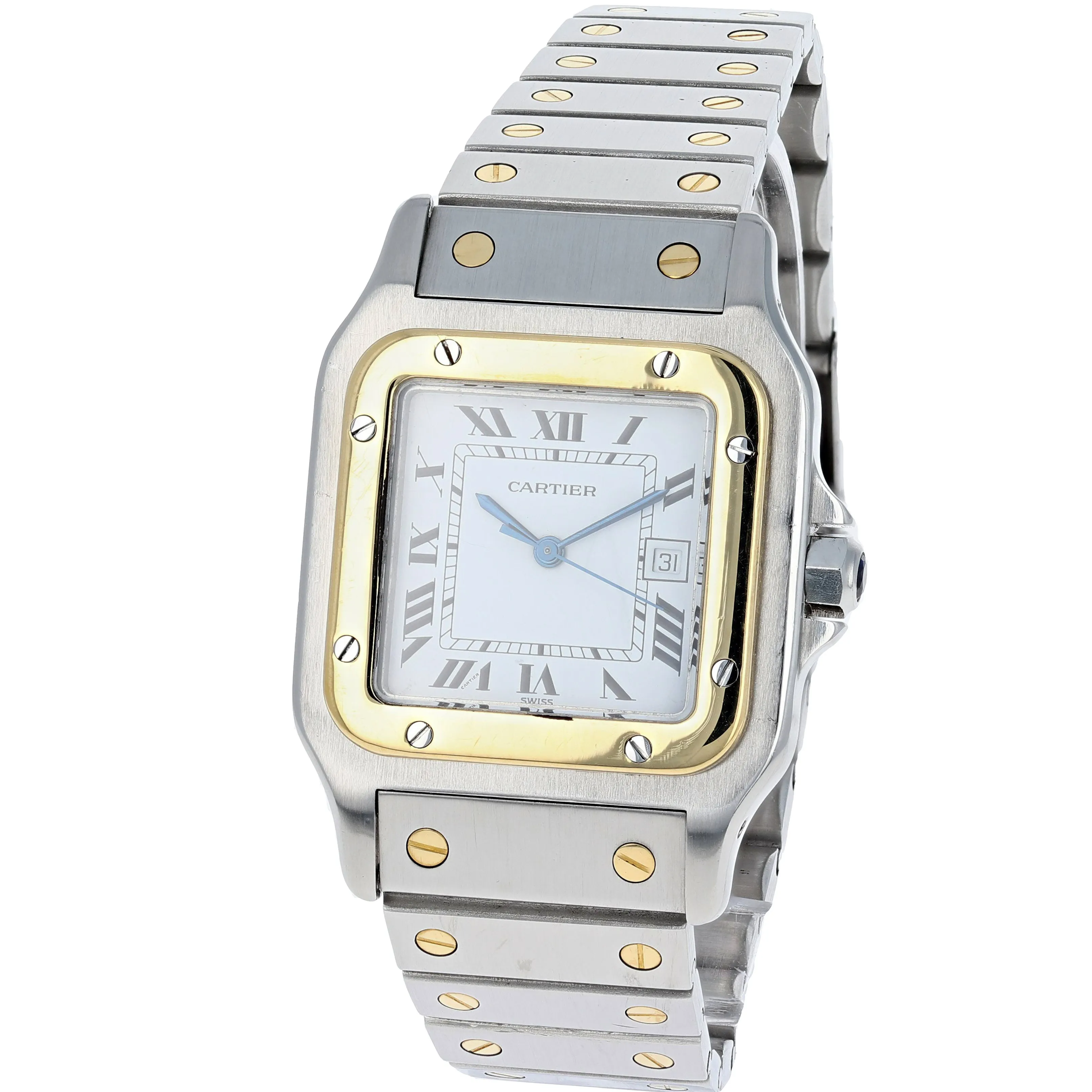 Cartier Santos Galbée 2961 Automatic 18k Yellow Gold & Steel 29 x 41 mm