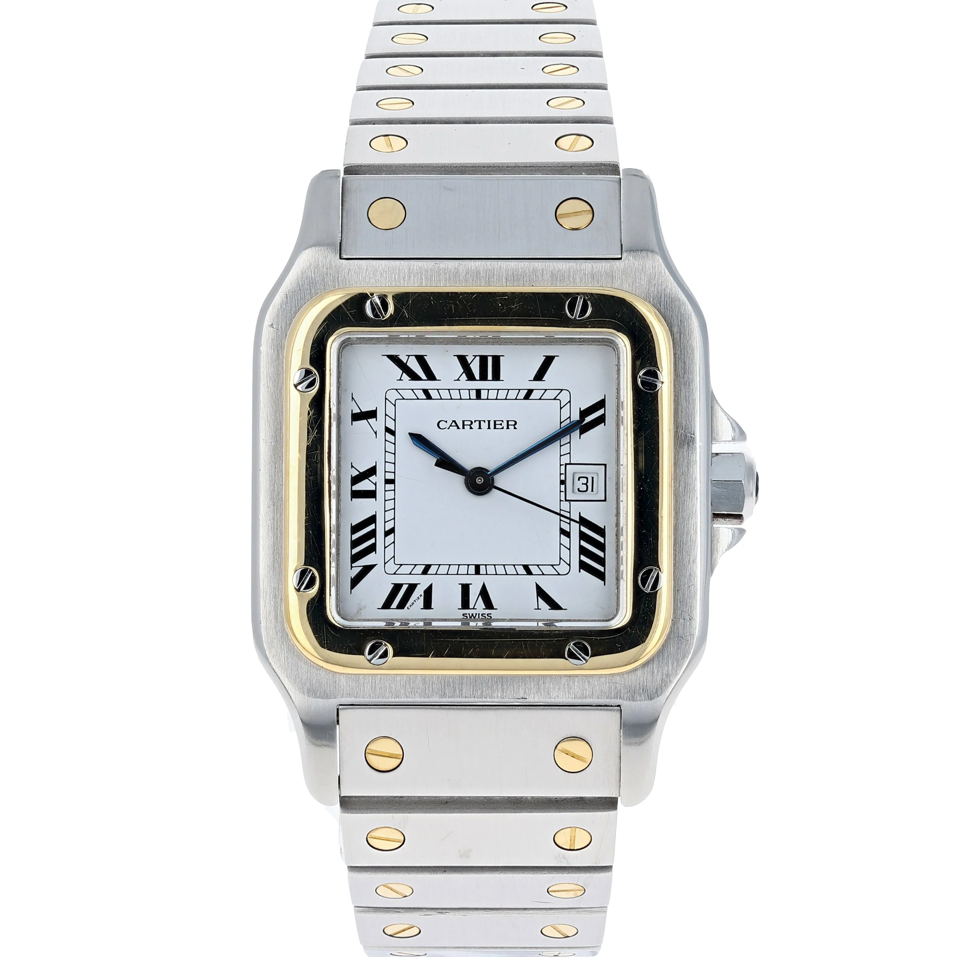 Cartier Santos Galbée 2961 Automatic 18k Yellow Gold & Steel 29 x 41 mm