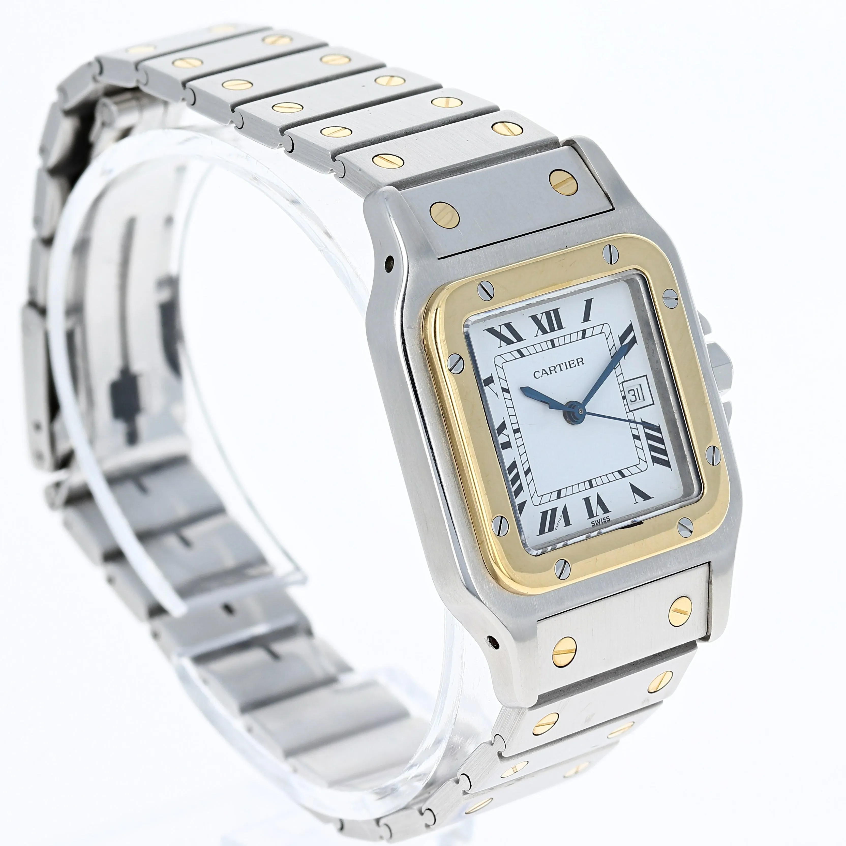 Cartier Santos Galbée 2961 Automatic 18k Yellow Gold & Steel 29 x 41 mm
