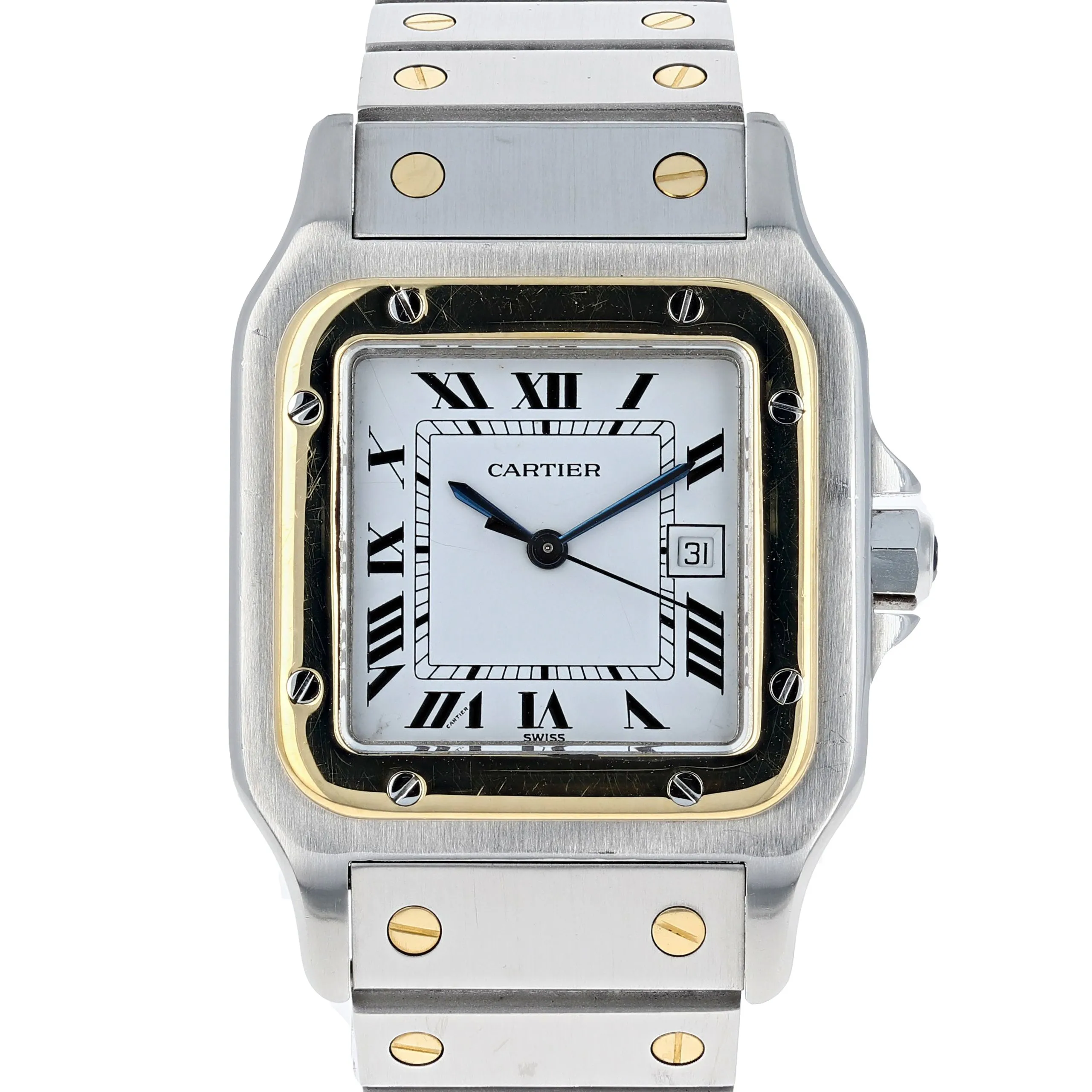 Cartier Santos Galbée 2961 Automatic 18k Yellow Gold & Steel 29 x 41 mm