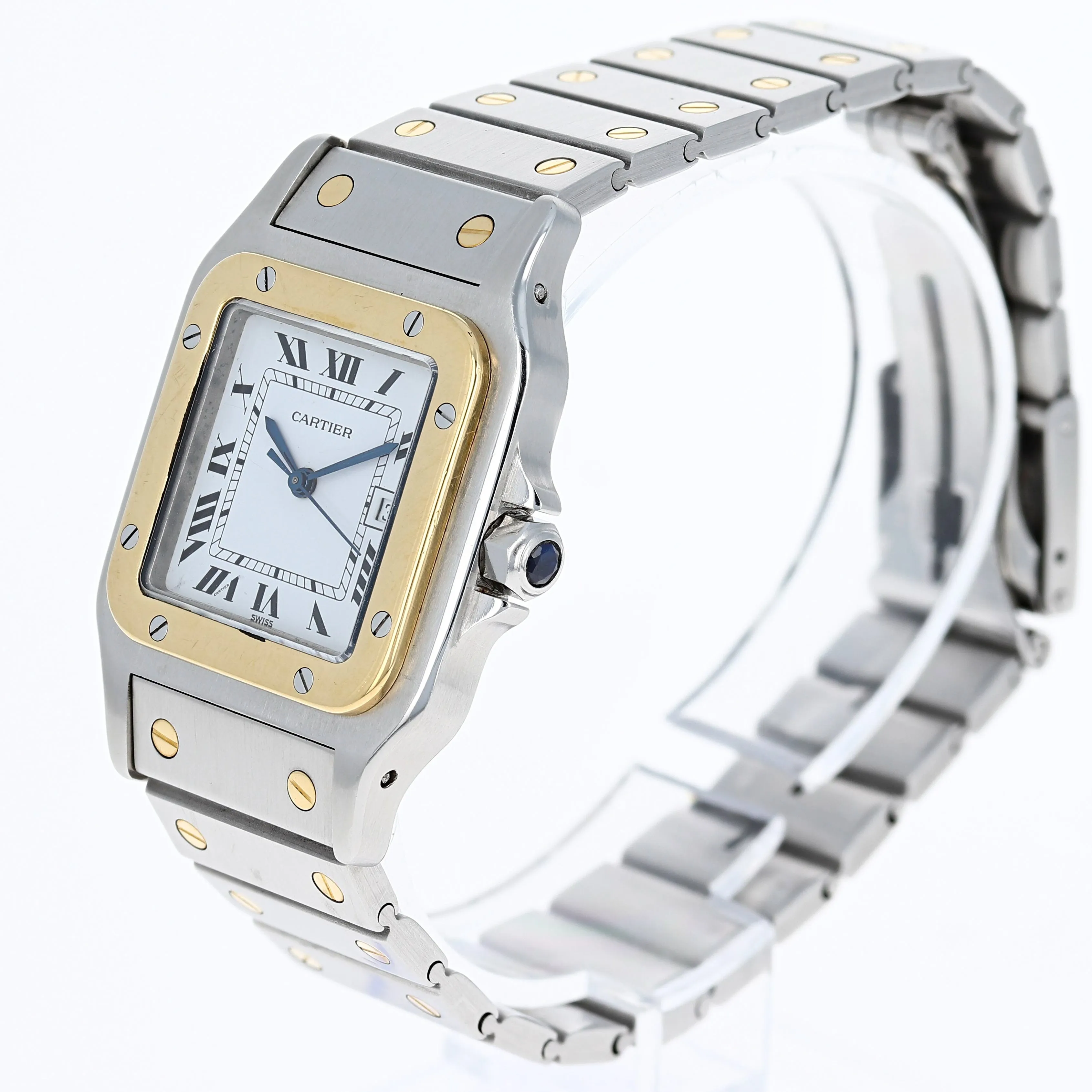 Cartier Santos Galbée 2961 Automatic 18k Yellow Gold & Steel 29 x 41 mm