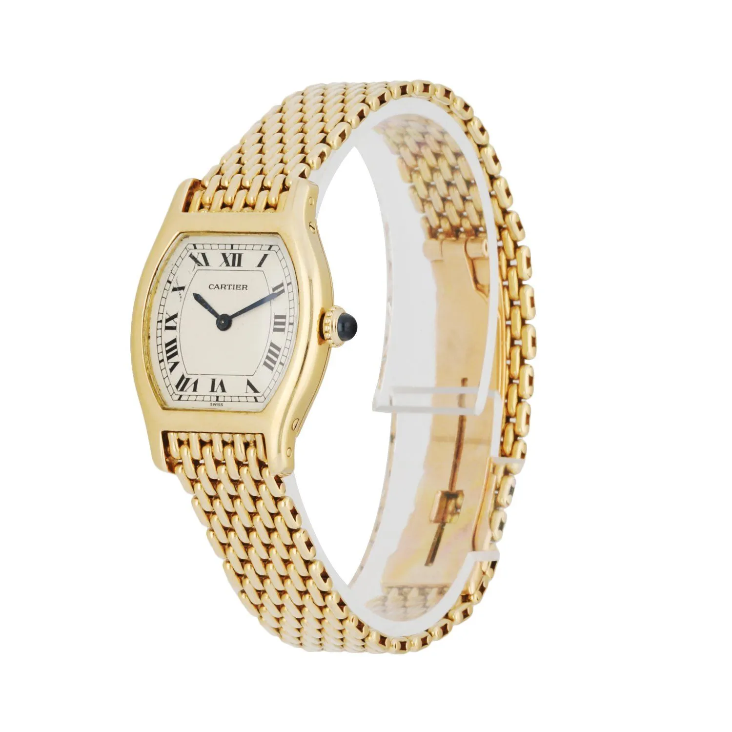 Cartier Tortue Paris 18k Yellow Gold Ladies Watch