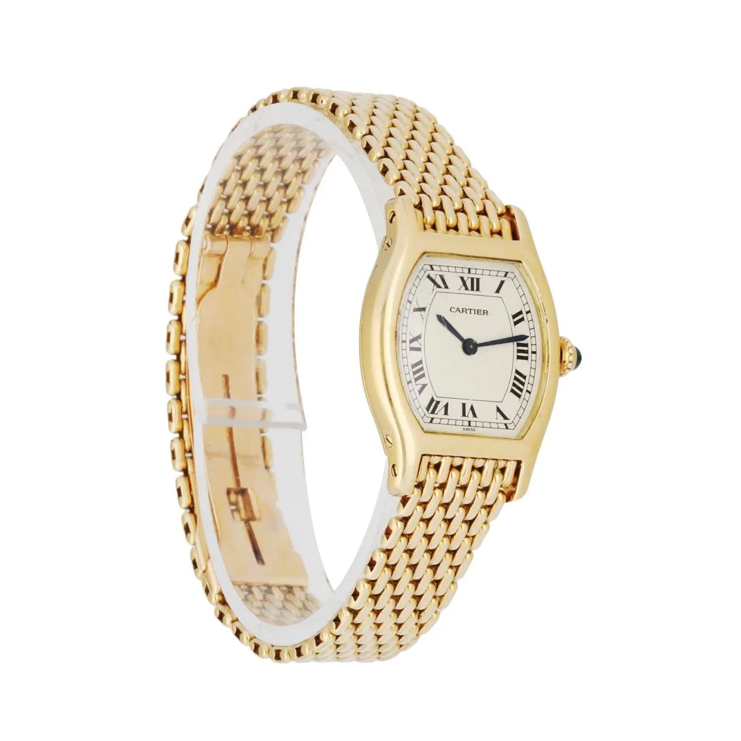 Cartier Tortue Paris 18k Yellow Gold Ladies Watch