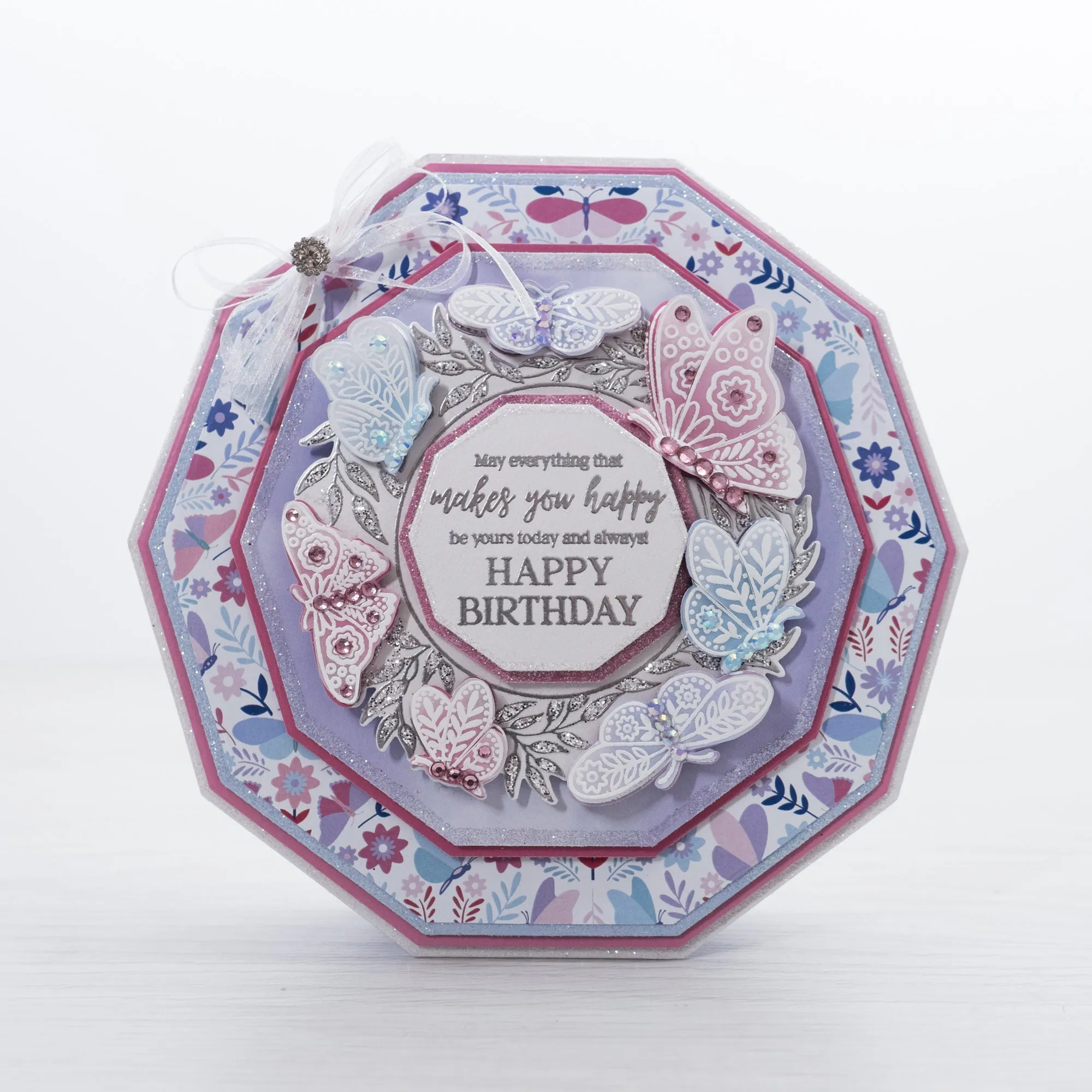 Chloes Creative Cards Die & Stamp Set - Beautiful Butterfly Frame