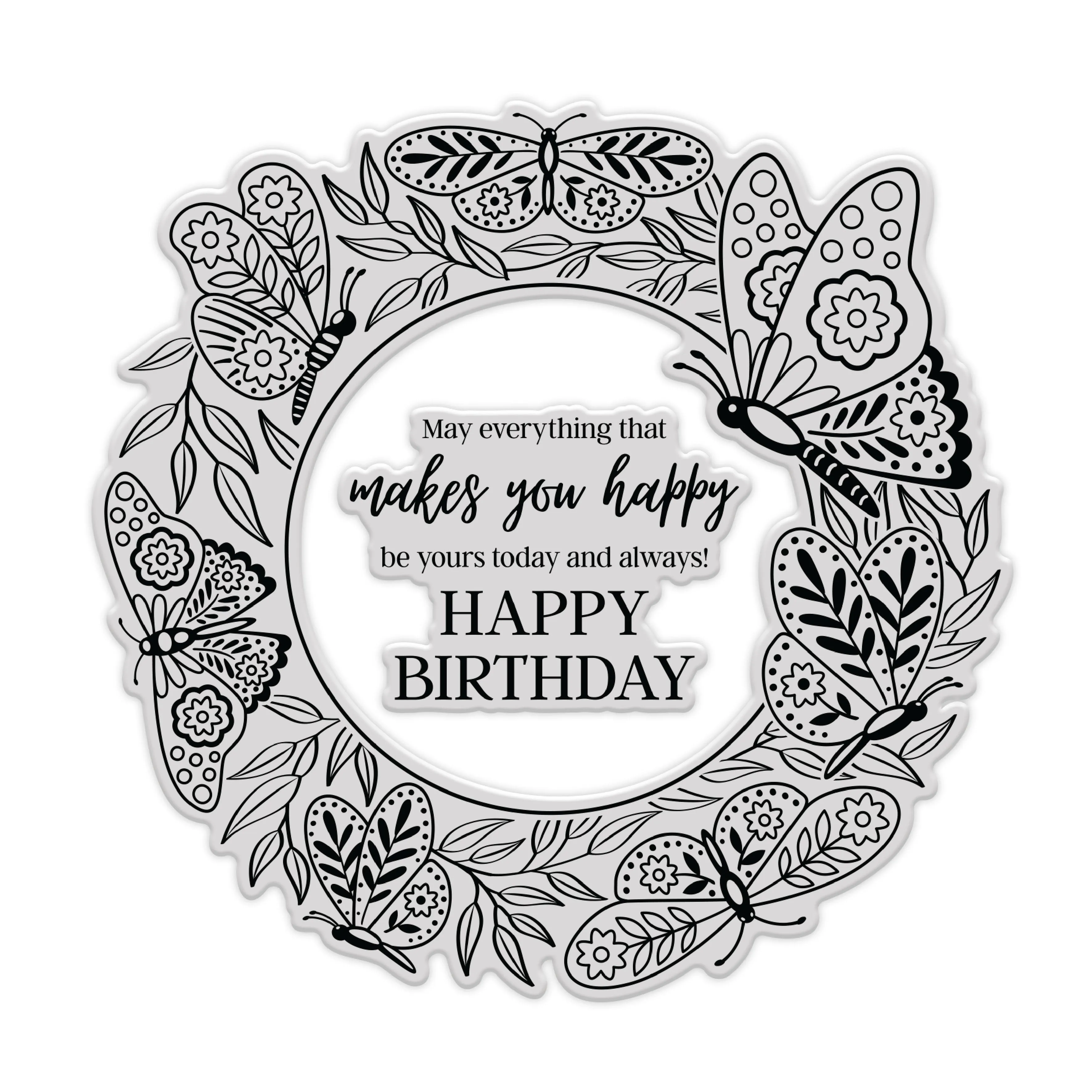 Chloes Creative Cards Die & Stamp Set - Beautiful Butterfly Frame