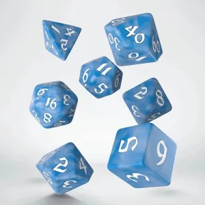 Classic Runic Glaicer & White Dice Set (7 stk)