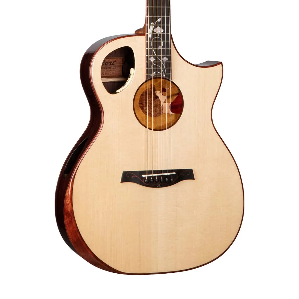 Cort ROSELYN-LE-NAT Acoustic Guitar w/Case, Natural