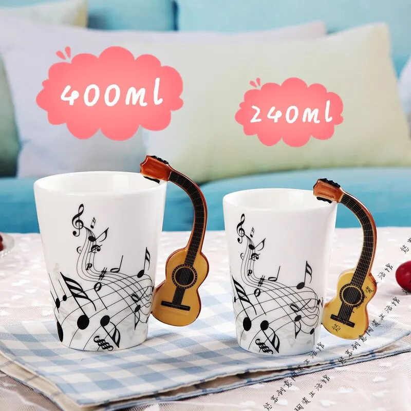 Creative Musical Instrument Ceramic Cup Mug