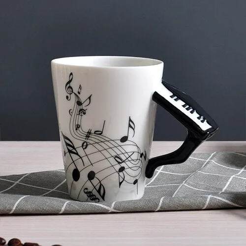 Creative Musical Instrument Ceramic Cup Mug
