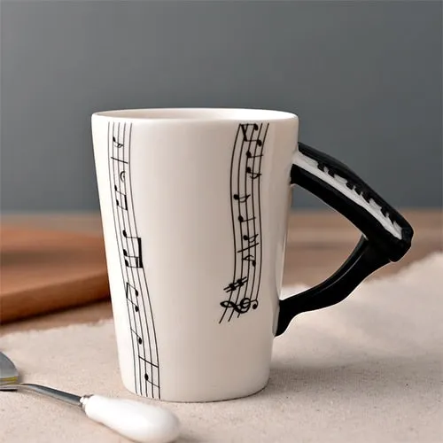 Creative Musical Instrument Ceramic Cup Mug