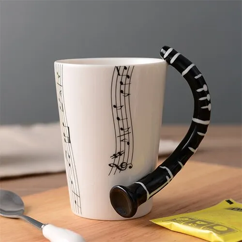 Creative Musical Instrument Ceramic Cup Mug