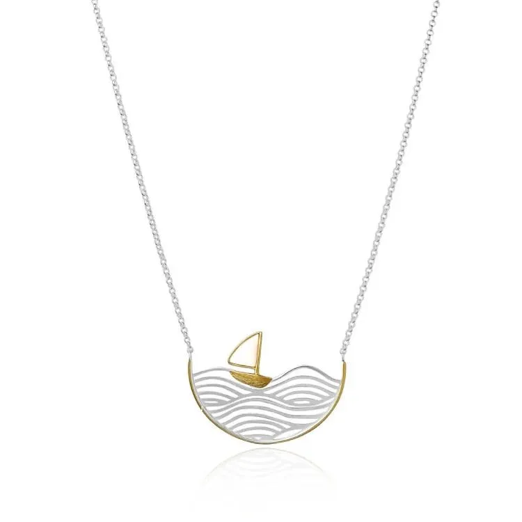 Creative Sailboat Necklace