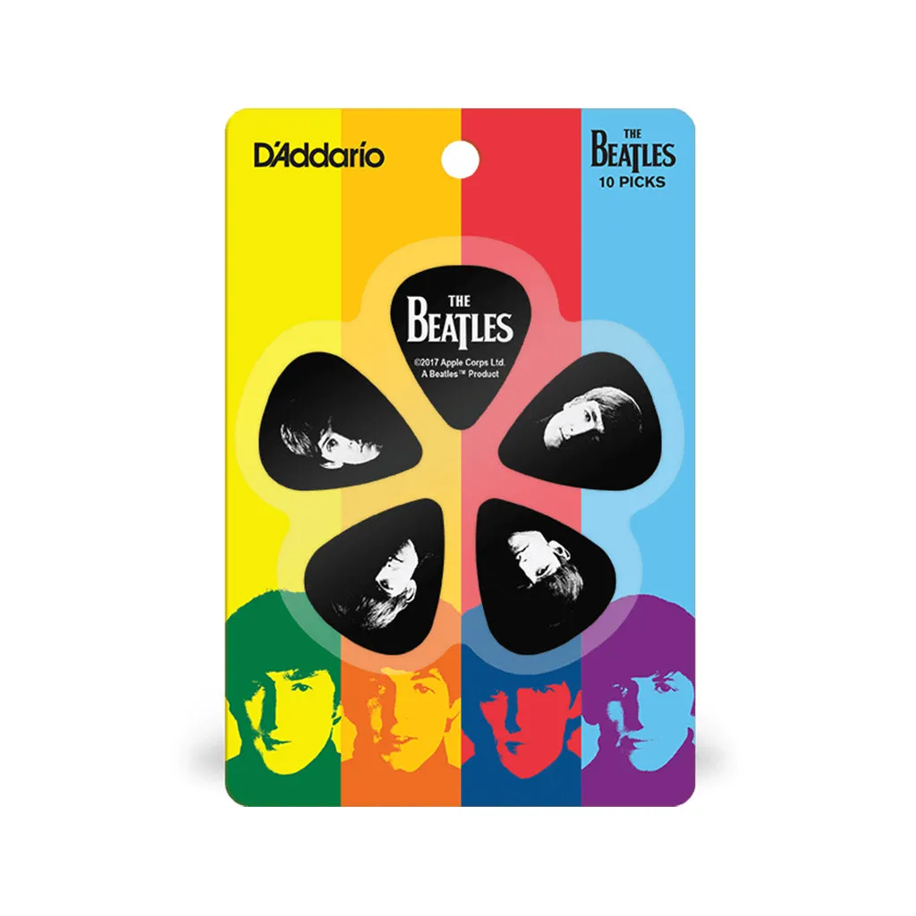 D'Addario Beatles Guitar Picks, Meet The Beatles, 10 pack, Medium