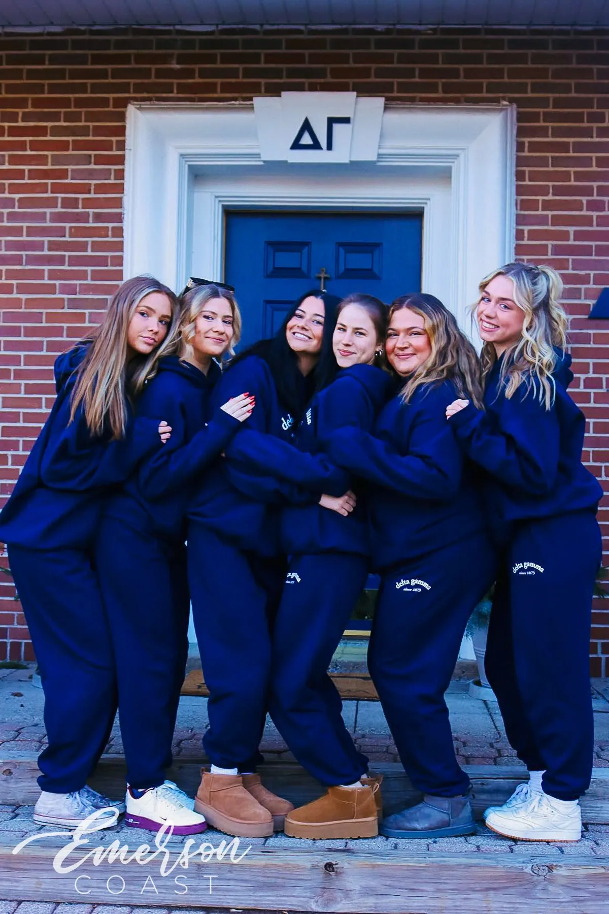 Delta Gamma Navy PR Hoodie and Sweatpants