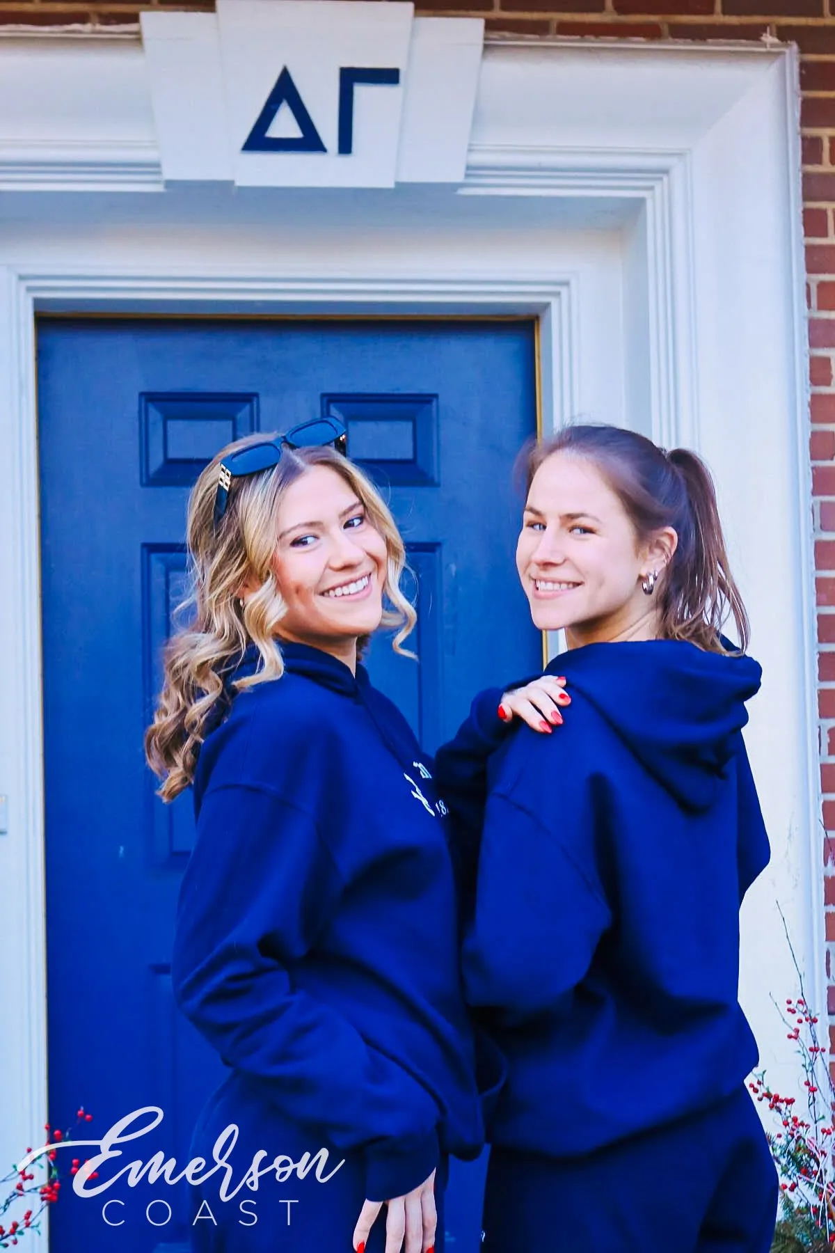 Delta Gamma Navy PR Hoodie and Sweatpants