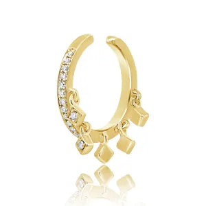 Diamond Fringe Ear Cuff