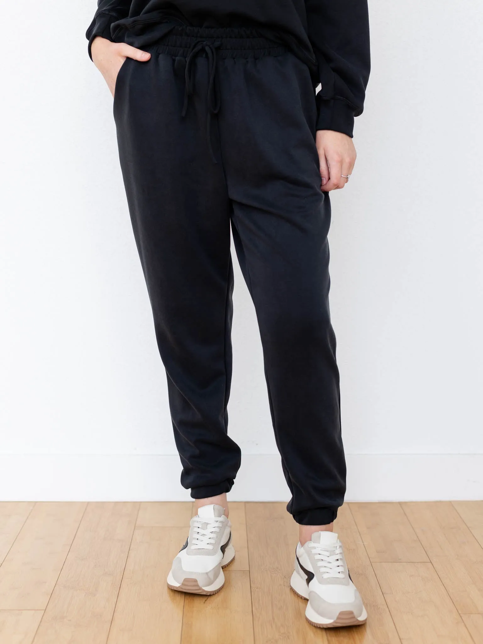Drawstring Waist Simple Pant