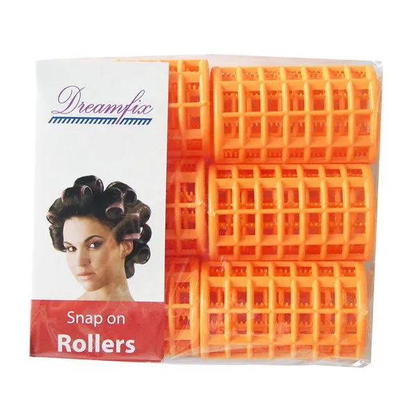 Dream Fix Df Snap On Rollers Orange 6 pcs/pack