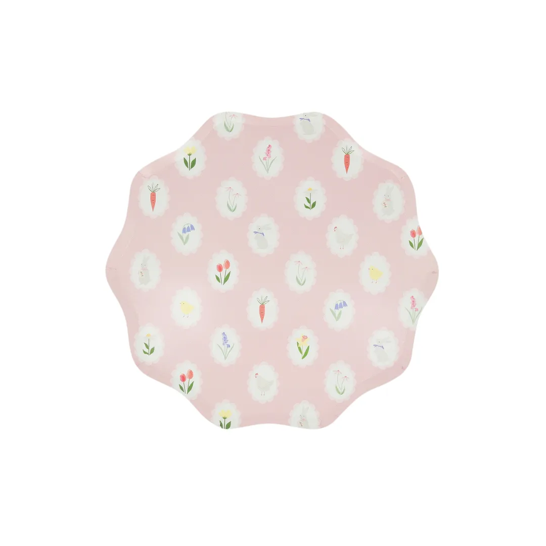 Easter Cameo Dinner Plates