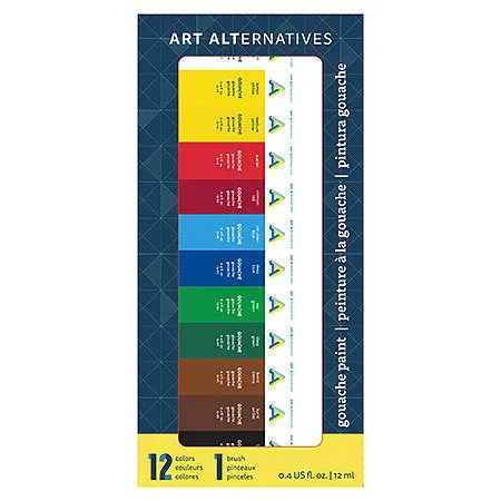 Economy Gouache Paint Set, 12 x 12ml