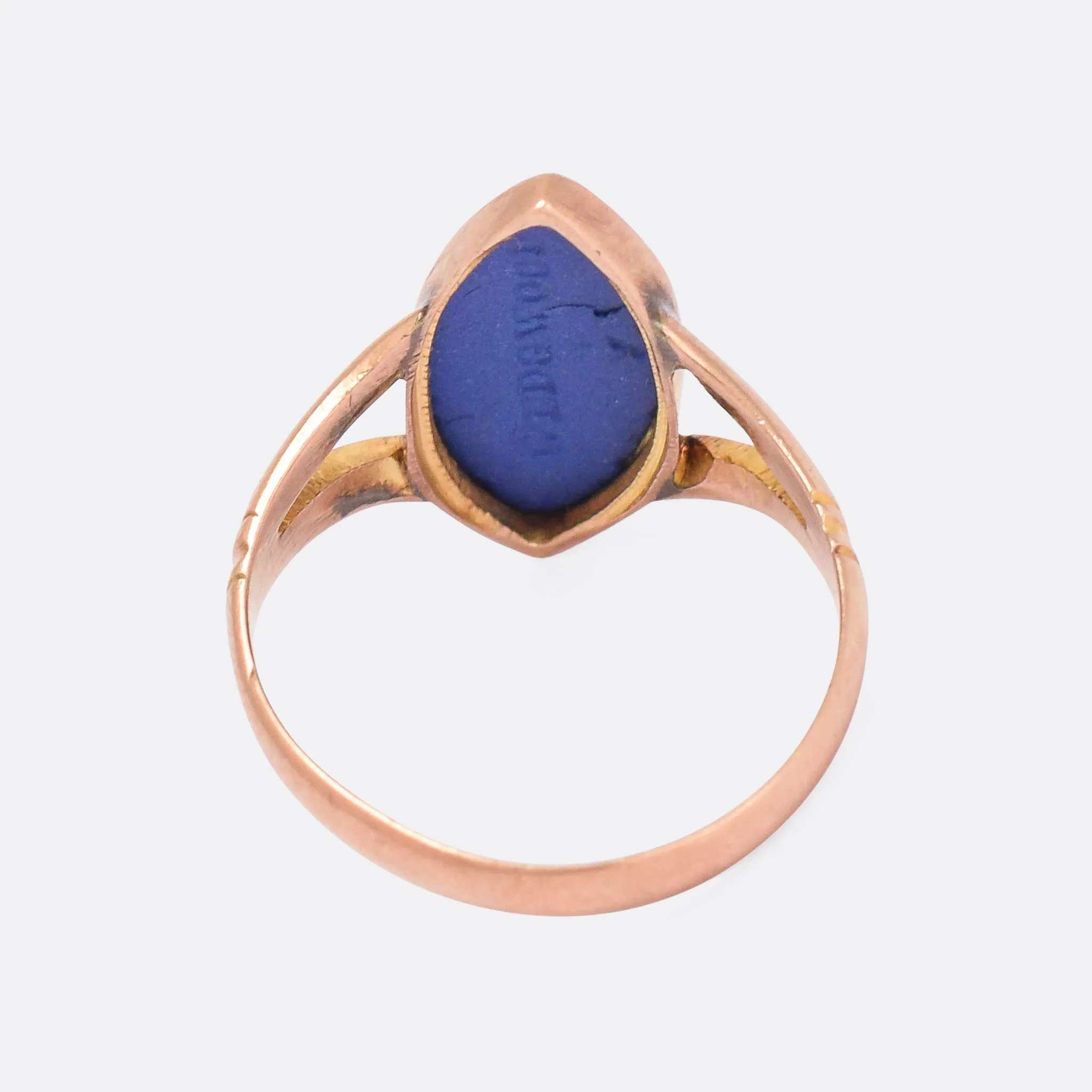 Edwardian Wedgwood "Erato" Navette Cameo Ring