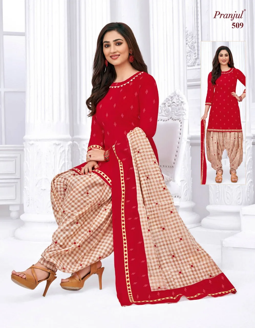 Elegant Pranjul Patiala Kurti Set - 100% Cotton - Must-have Collections