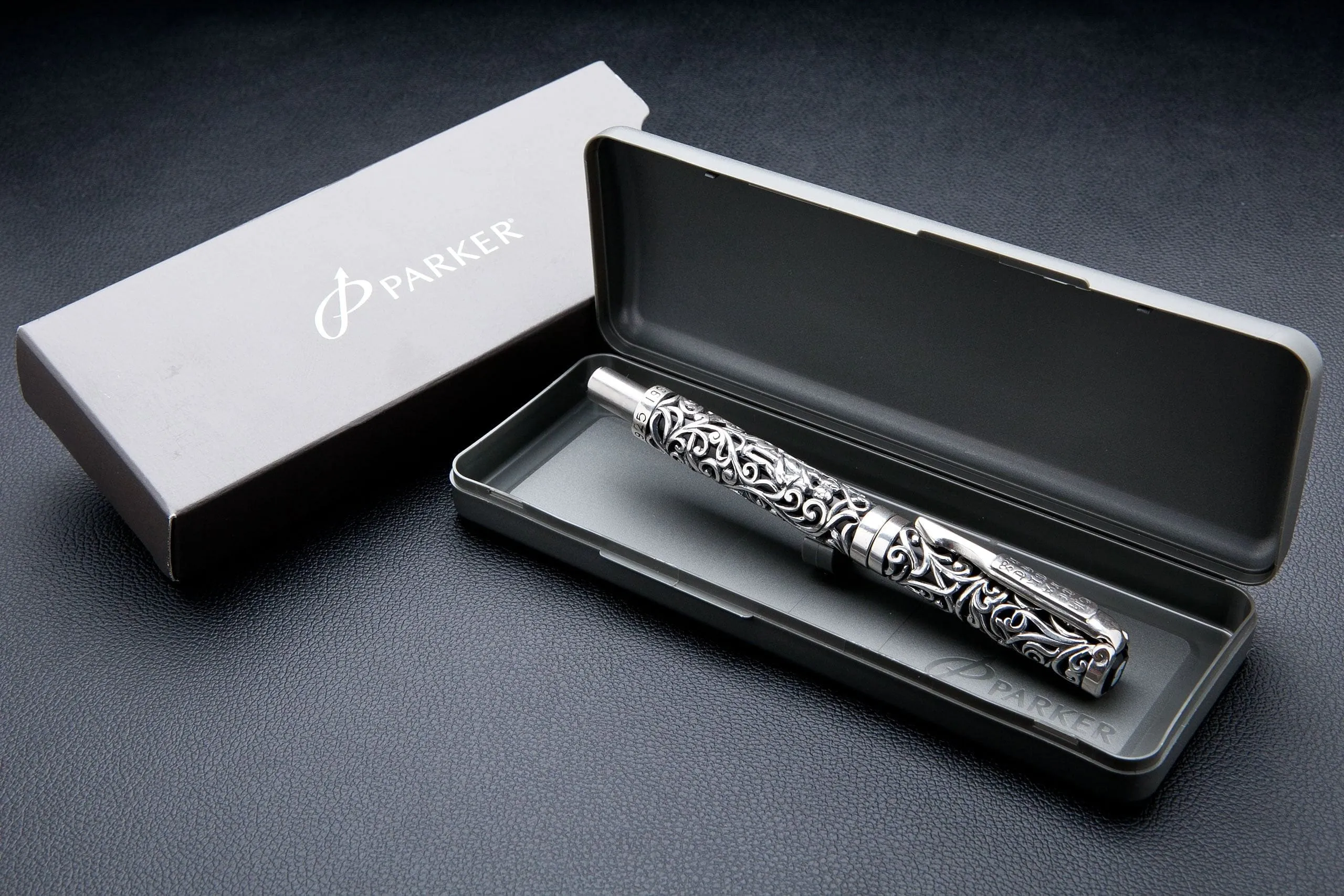 Erotic Carved Sterling Silver Pen