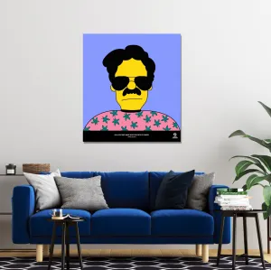 Escobart Simpson Metal Print