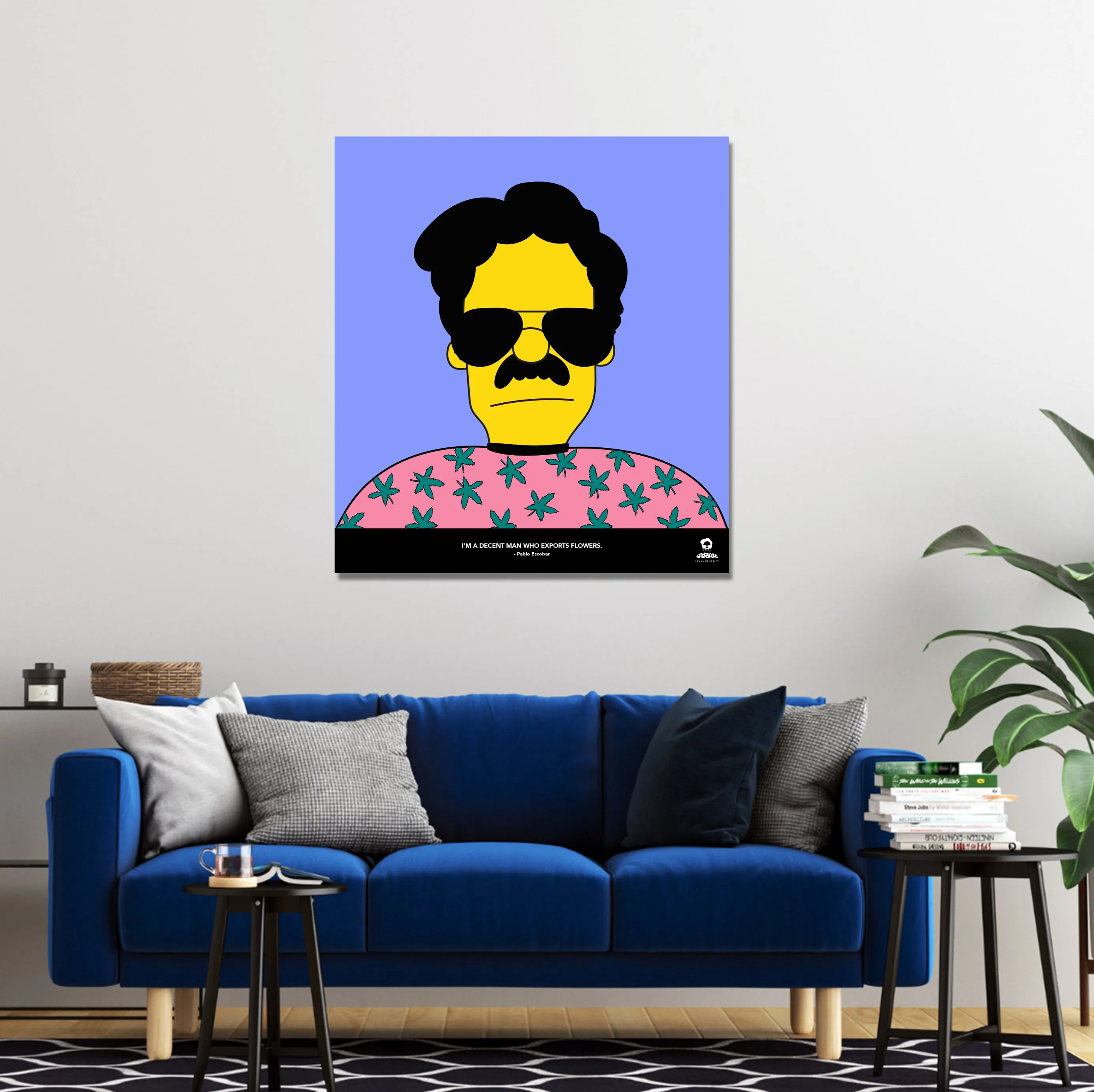 Escobart Simpson Metal Print