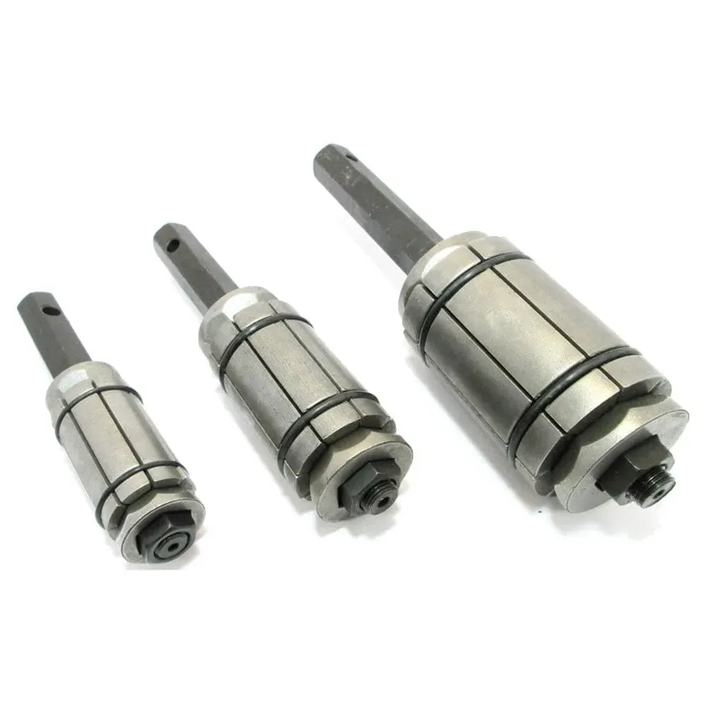 Exhaust Tail Pipe Expander Set Tailpipe Muffler 3pc 29mm-89mm Car Motorcycle