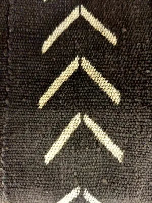 Fabric Mudcloth- Authentic Black Zigzag 2 yards