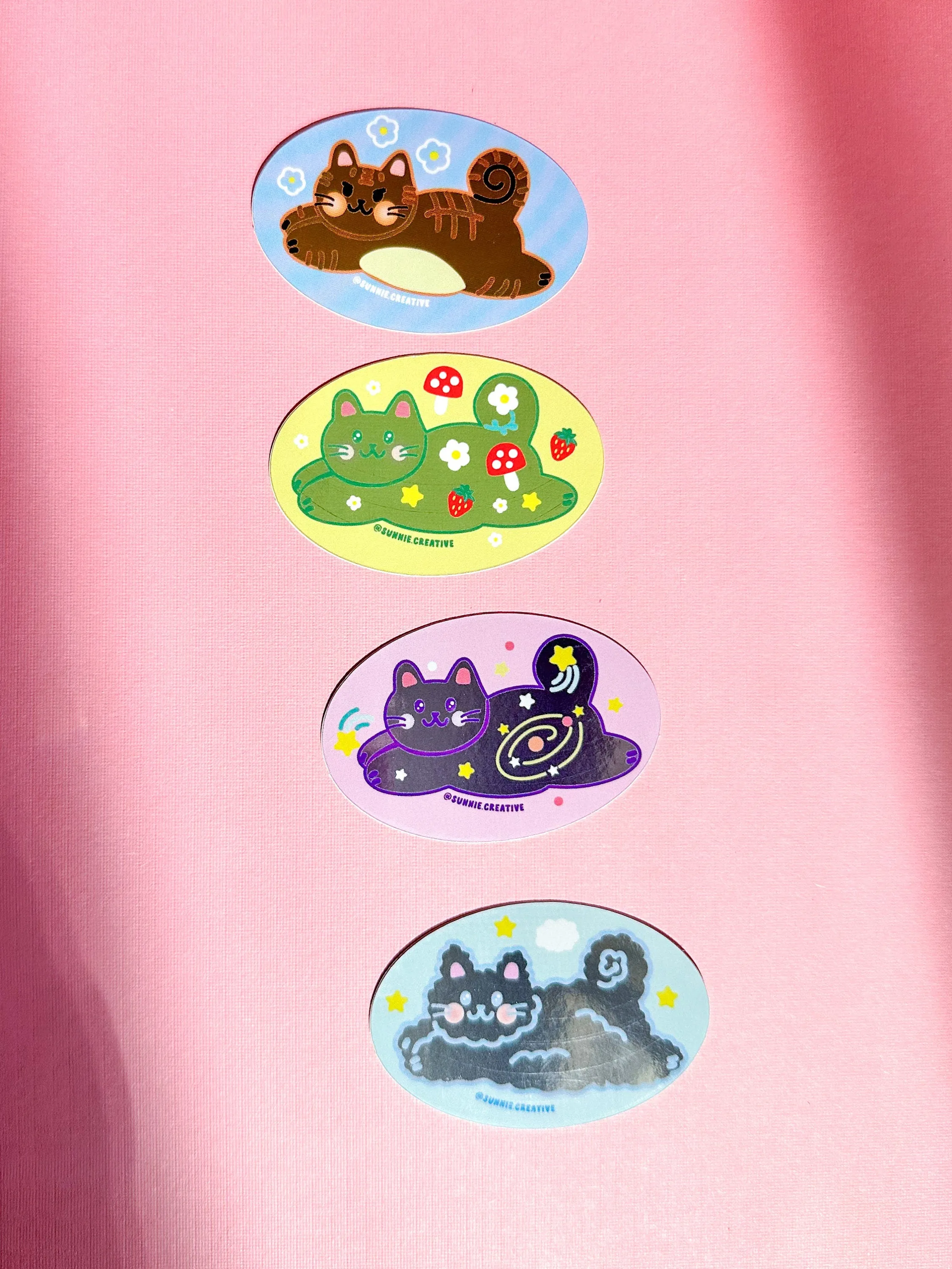 Flying Cats Sticker