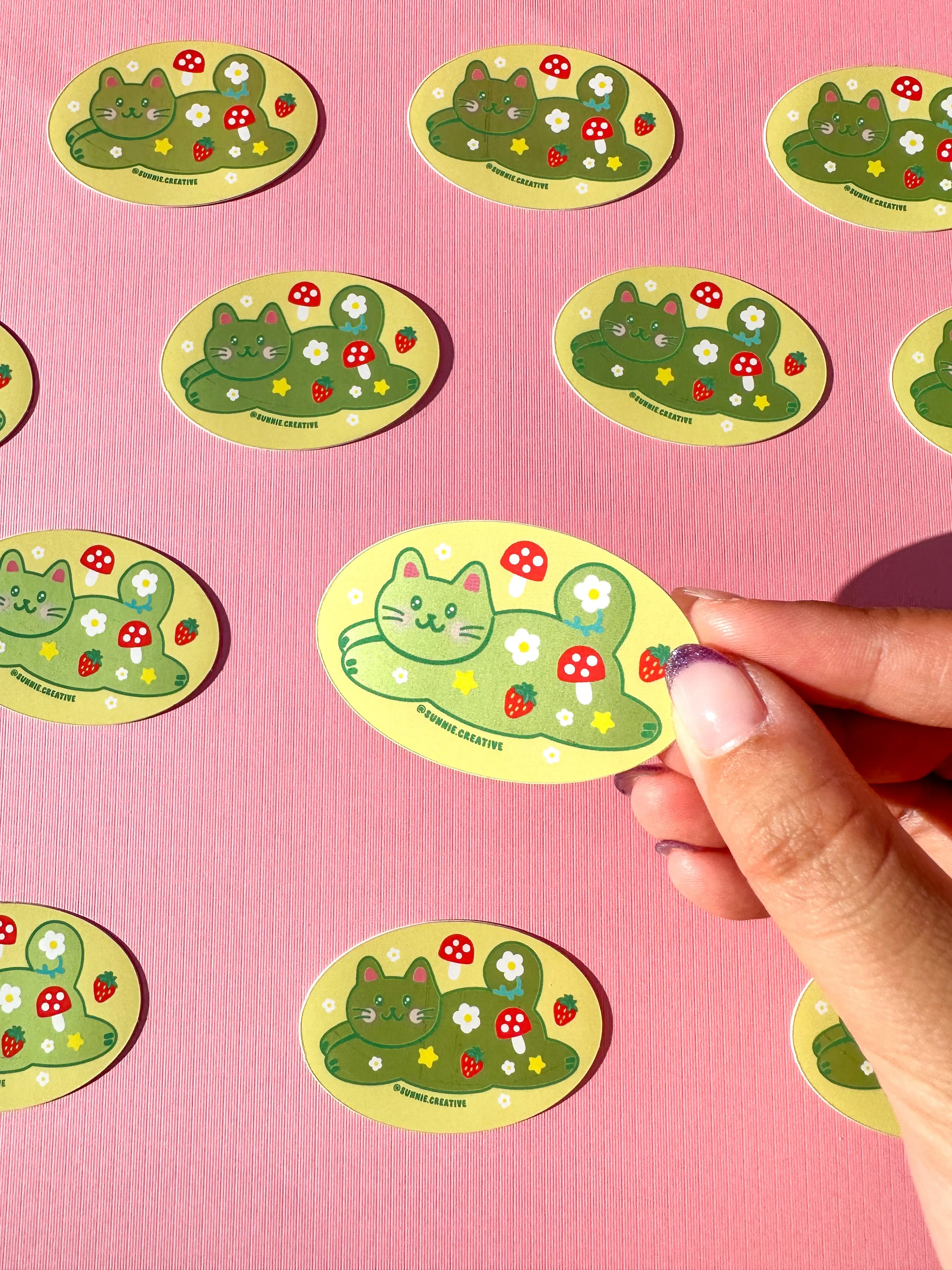 Flying Cats Sticker