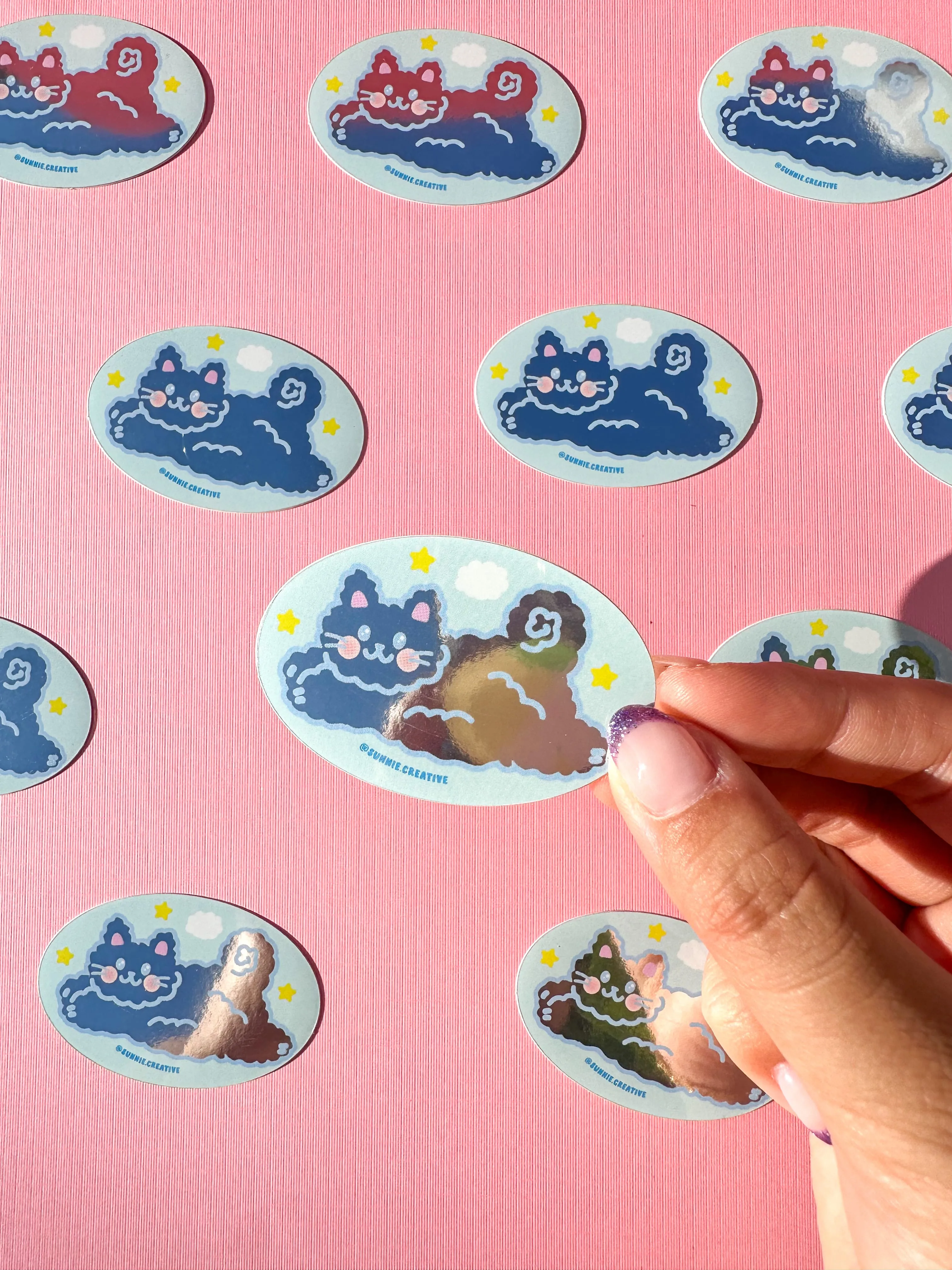 Flying Cats Sticker
