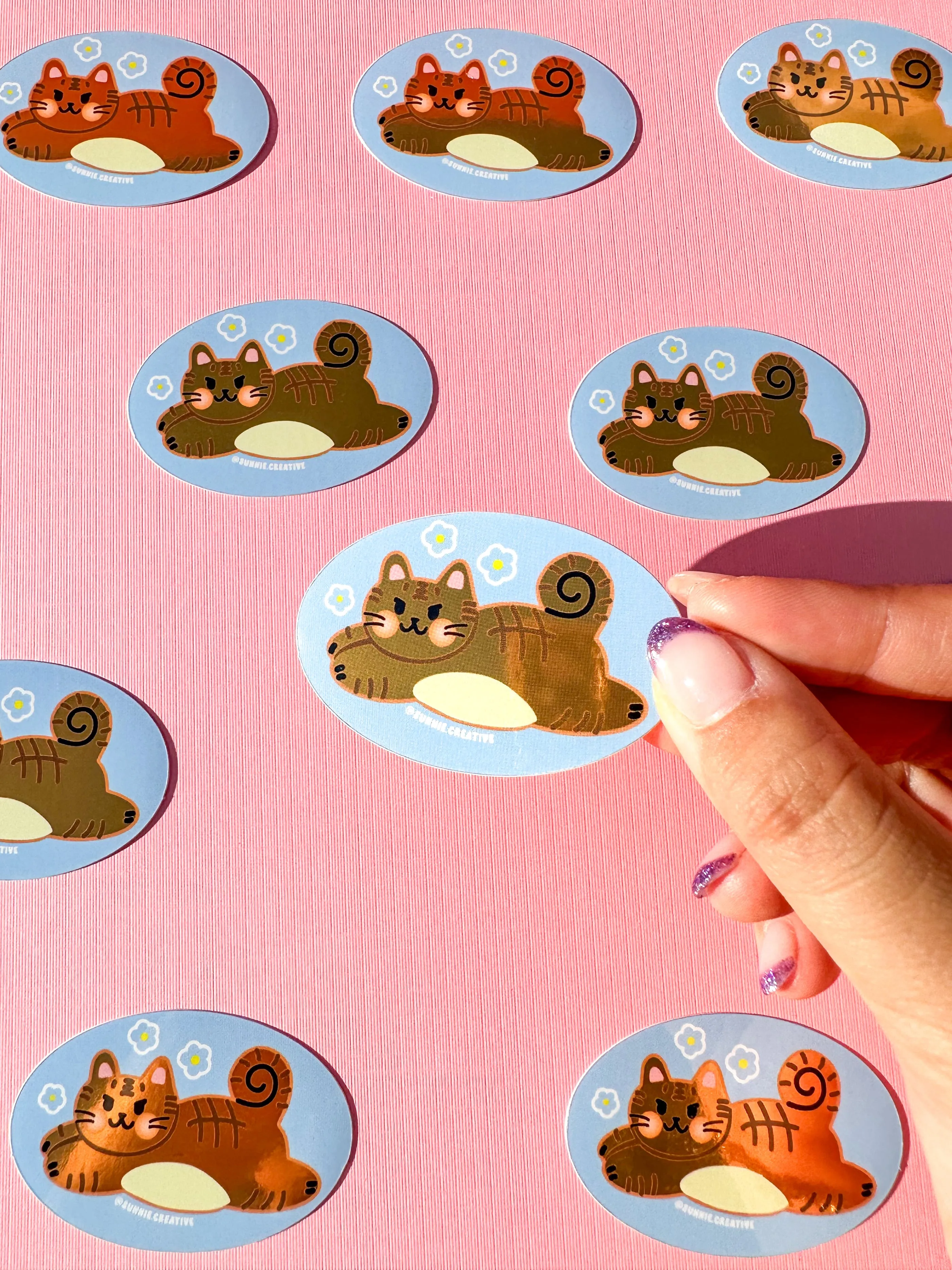Flying Cats Sticker