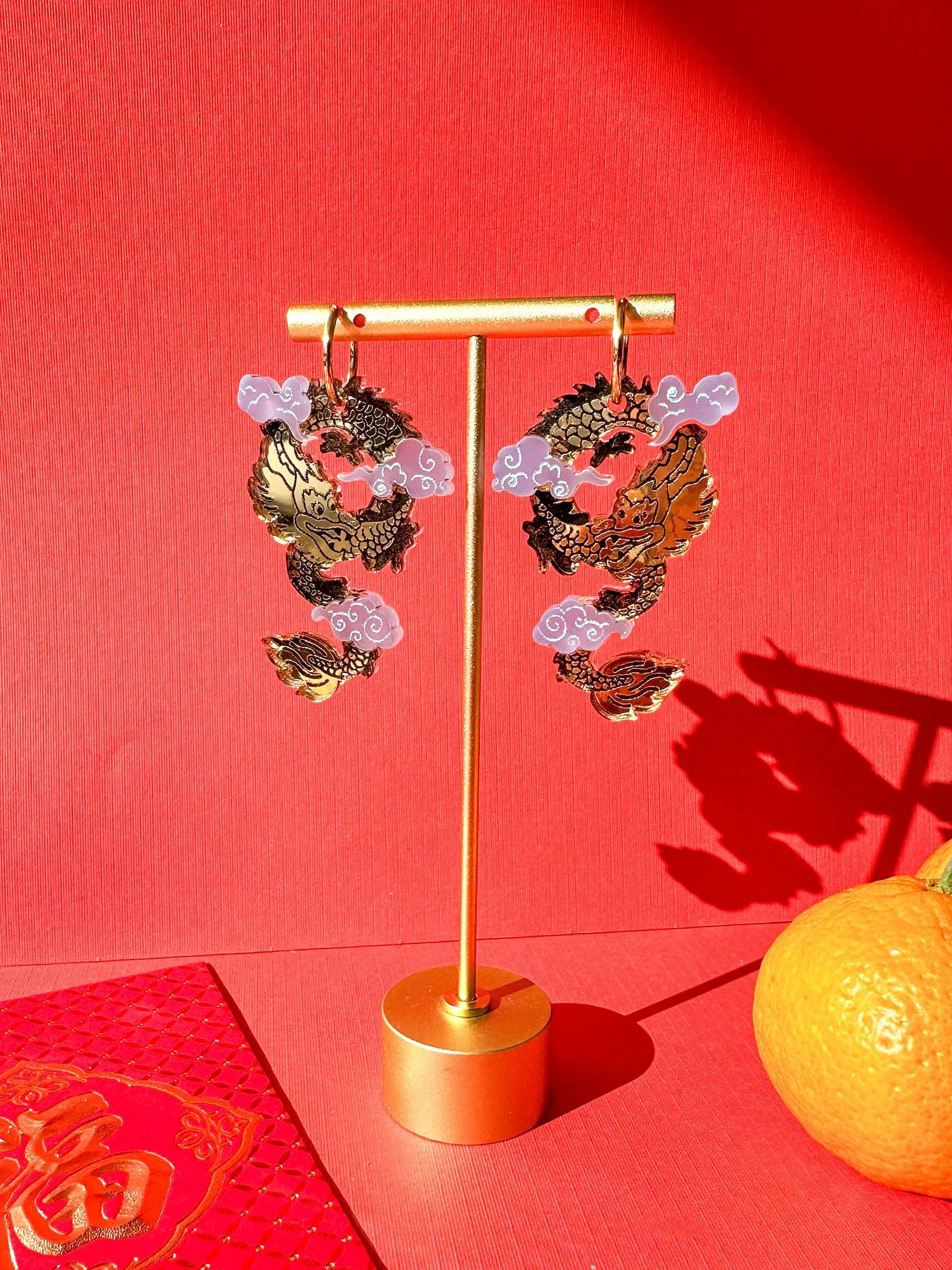 Flying Dragon Earrings