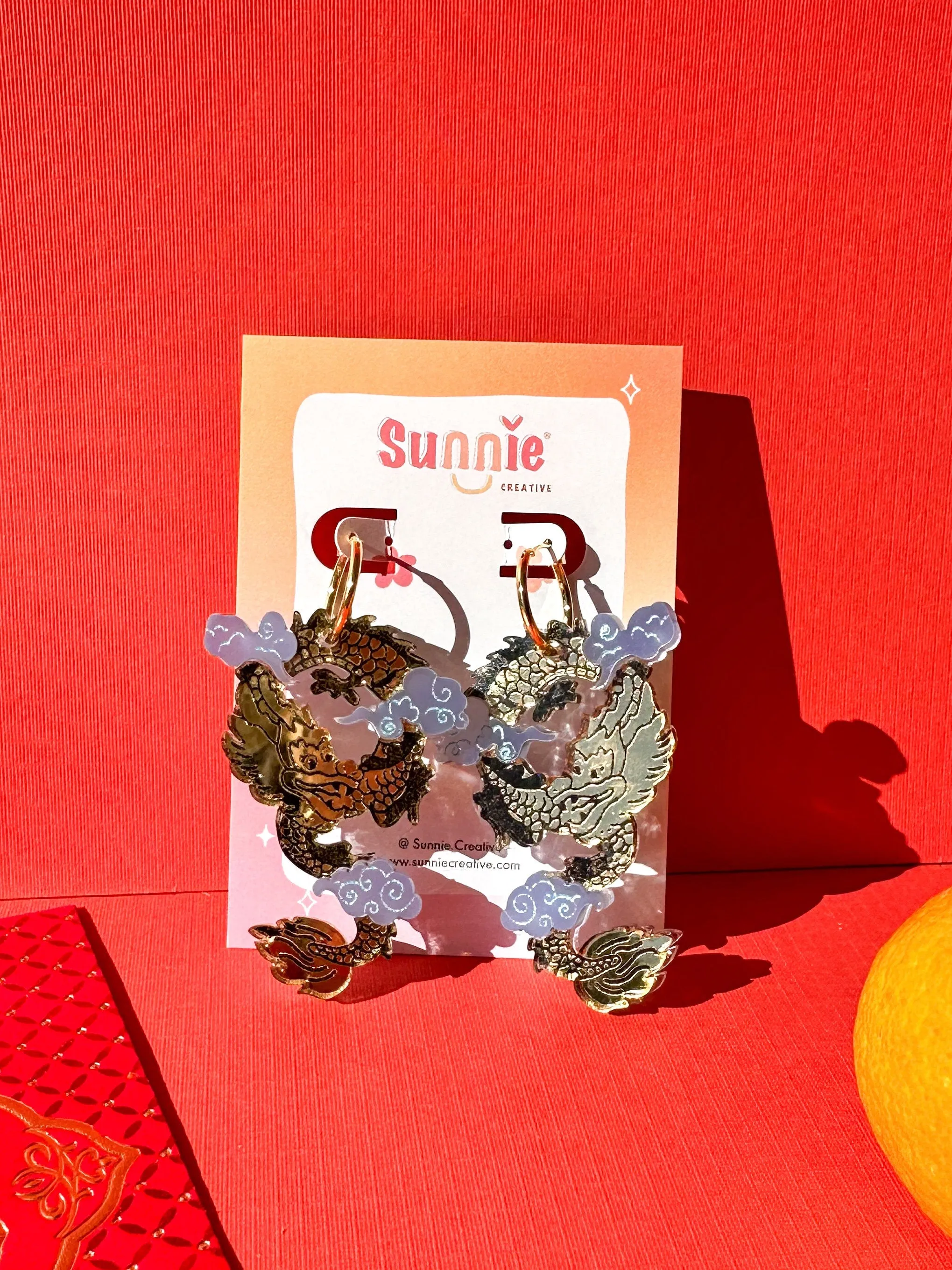 Flying Dragon Earrings