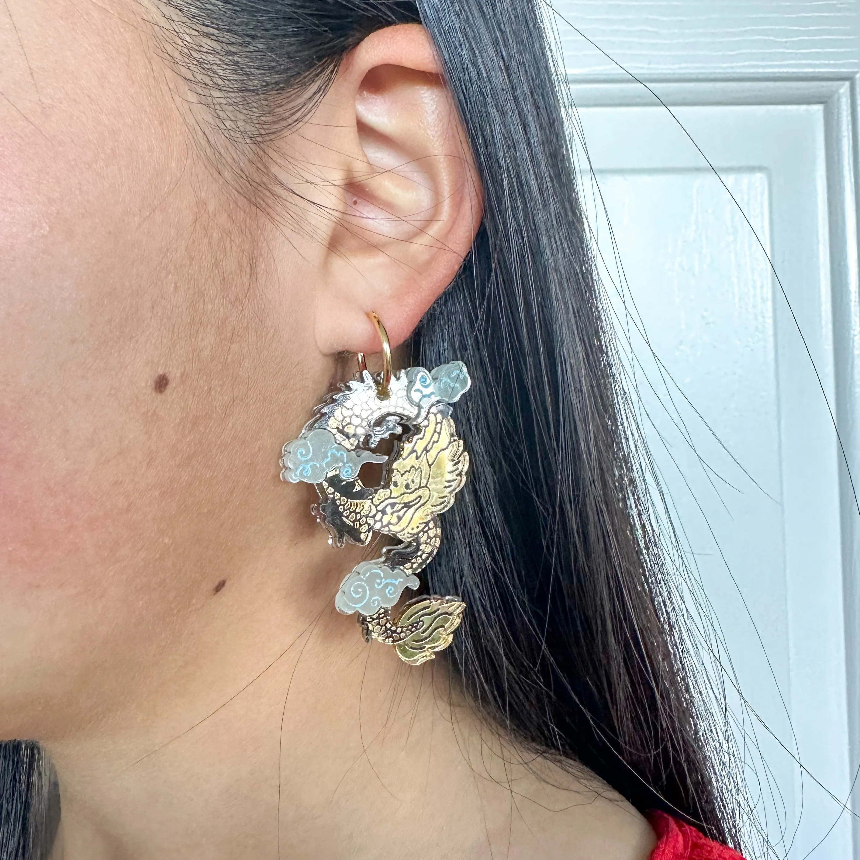 Flying Dragon Earrings