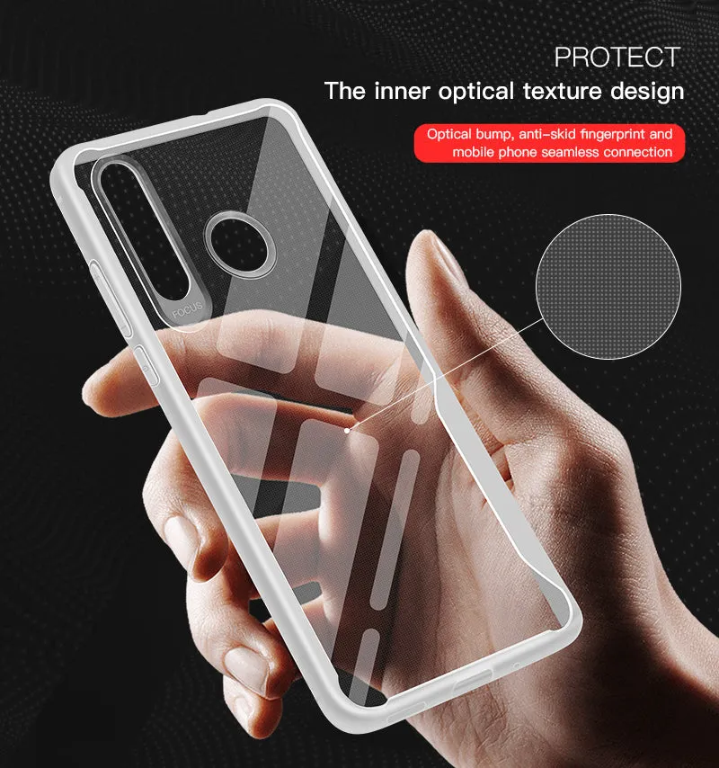 For HUAWEI Y6 PRO 2019 Ultra Slim Translucent Non-slip Shockproof TPU Back Cover