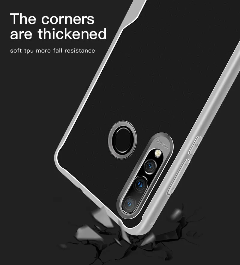 For HUAWEI Y6 PRO 2019 Ultra Slim Translucent Non-slip Shockproof TPU Back Cover