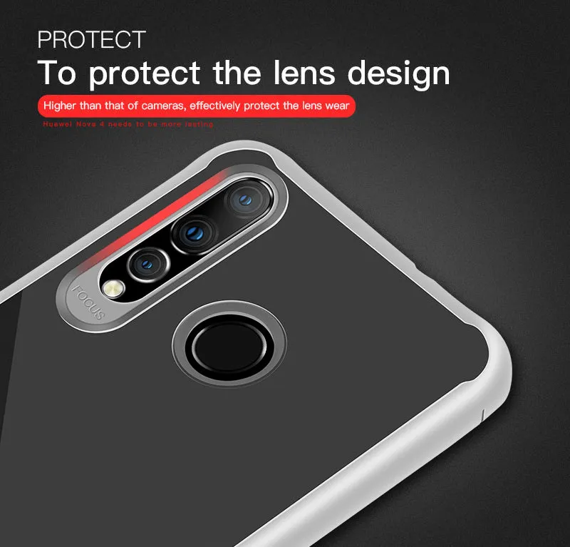 For HUAWEI Y6 PRO 2019 Ultra Slim Translucent Non-slip Shockproof TPU Back Cover