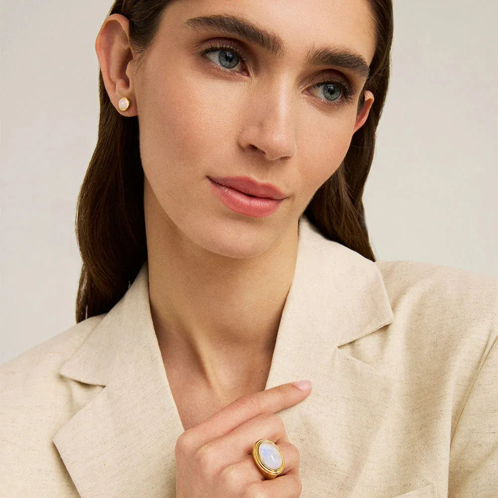 FORME GEMSTONE STATEMENT RING - SIZE 8