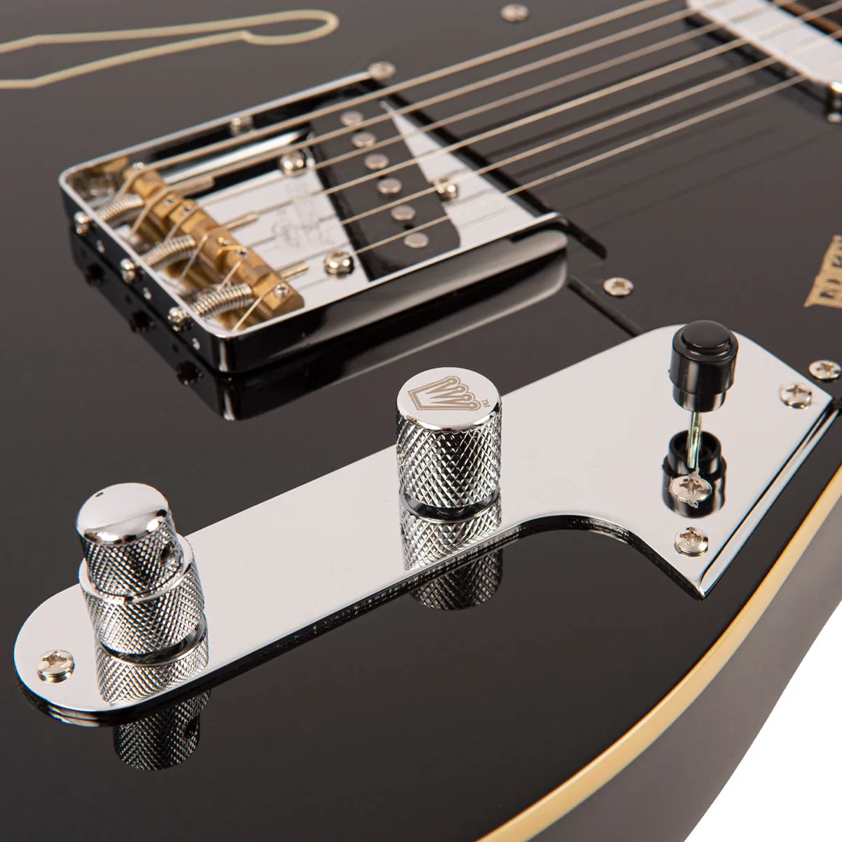 Fret-King Country Squire Stealth ~ Gloss Black