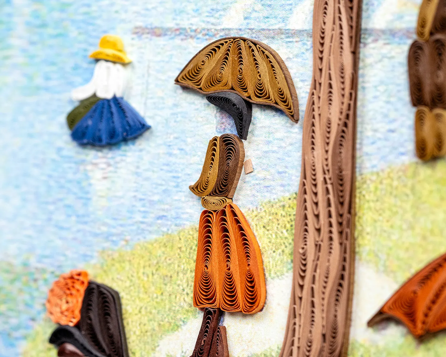 Gallery Artist Series - Quilled A Sunday Afternoon on the Island of La Grande Jatte, Seurat
