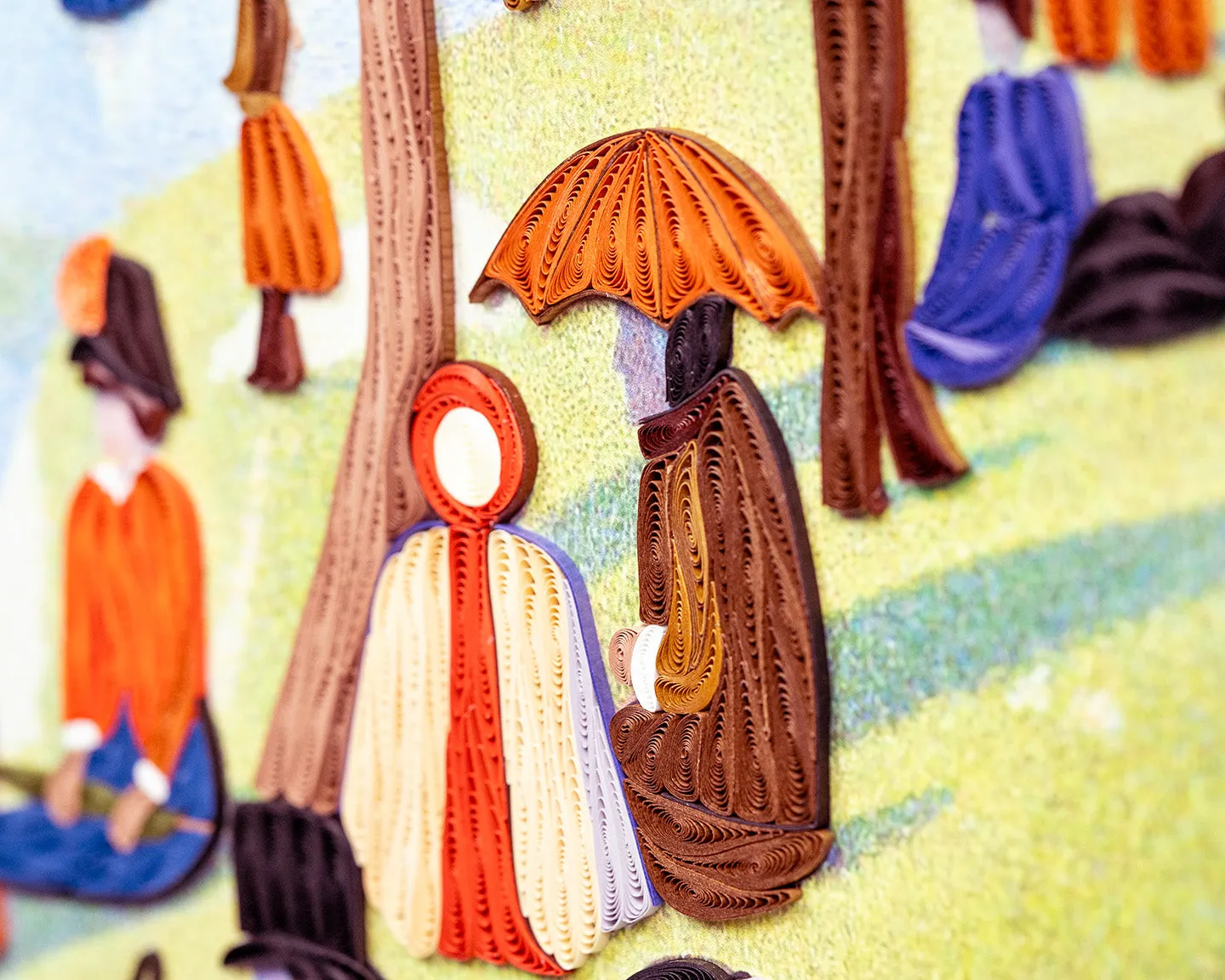 Gallery Artist Series - Quilled A Sunday Afternoon on the Island of La Grande Jatte, Seurat