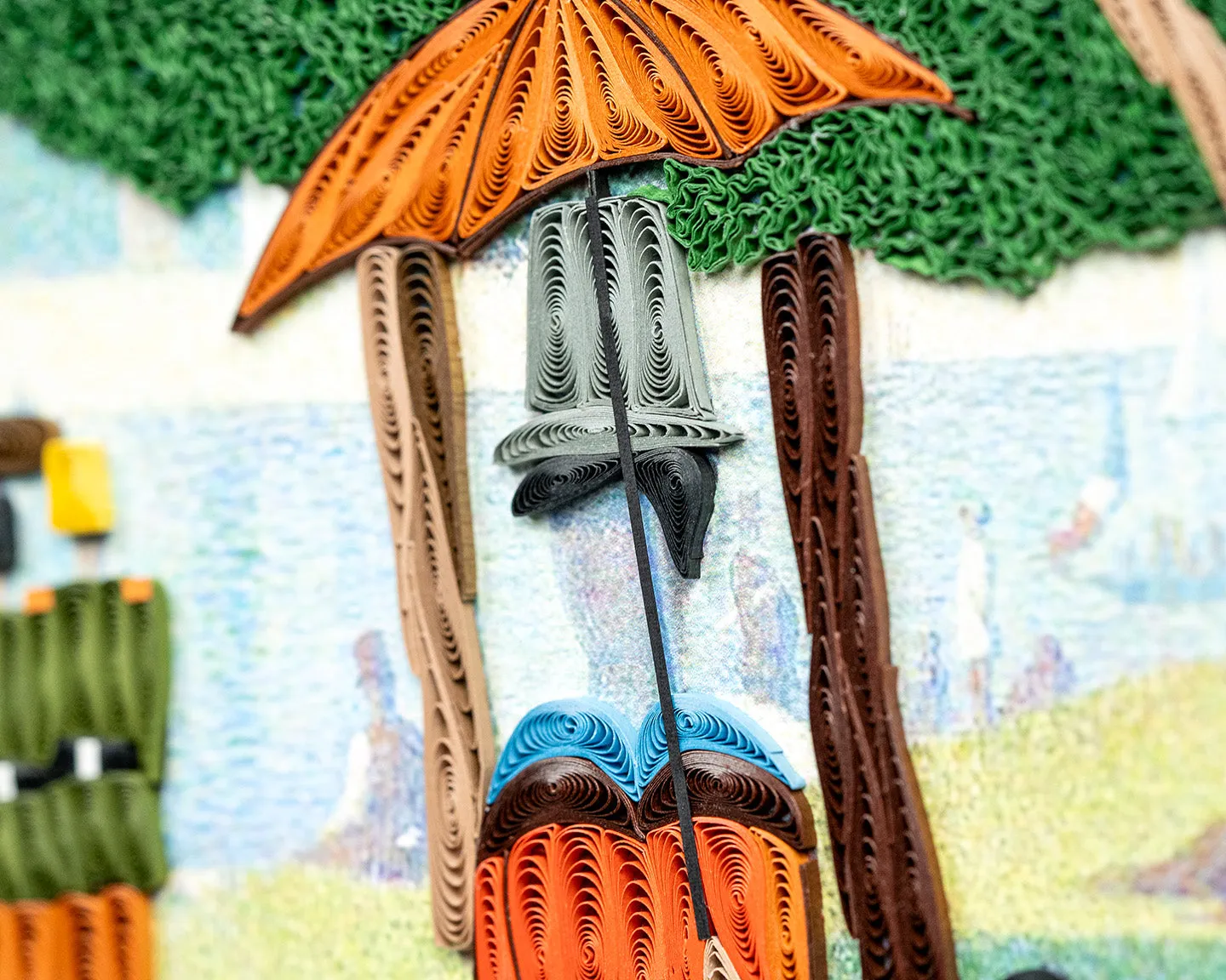 Gallery Artist Series - Quilled A Sunday Afternoon on the Island of La Grande Jatte, Seurat