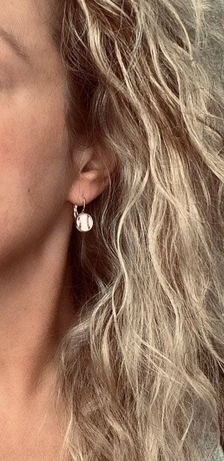 Gold Leaf Lever back Earrings, sepia print, leaf print earrings, leaf earrings, round bezel, 14K GP leaves lever back, simple leverback