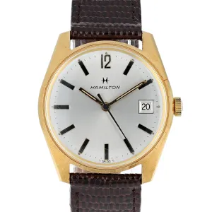 Hamilton Manual Wind Cal. H62 Date Unworn Vintage Gold-filled Steel 34 mm