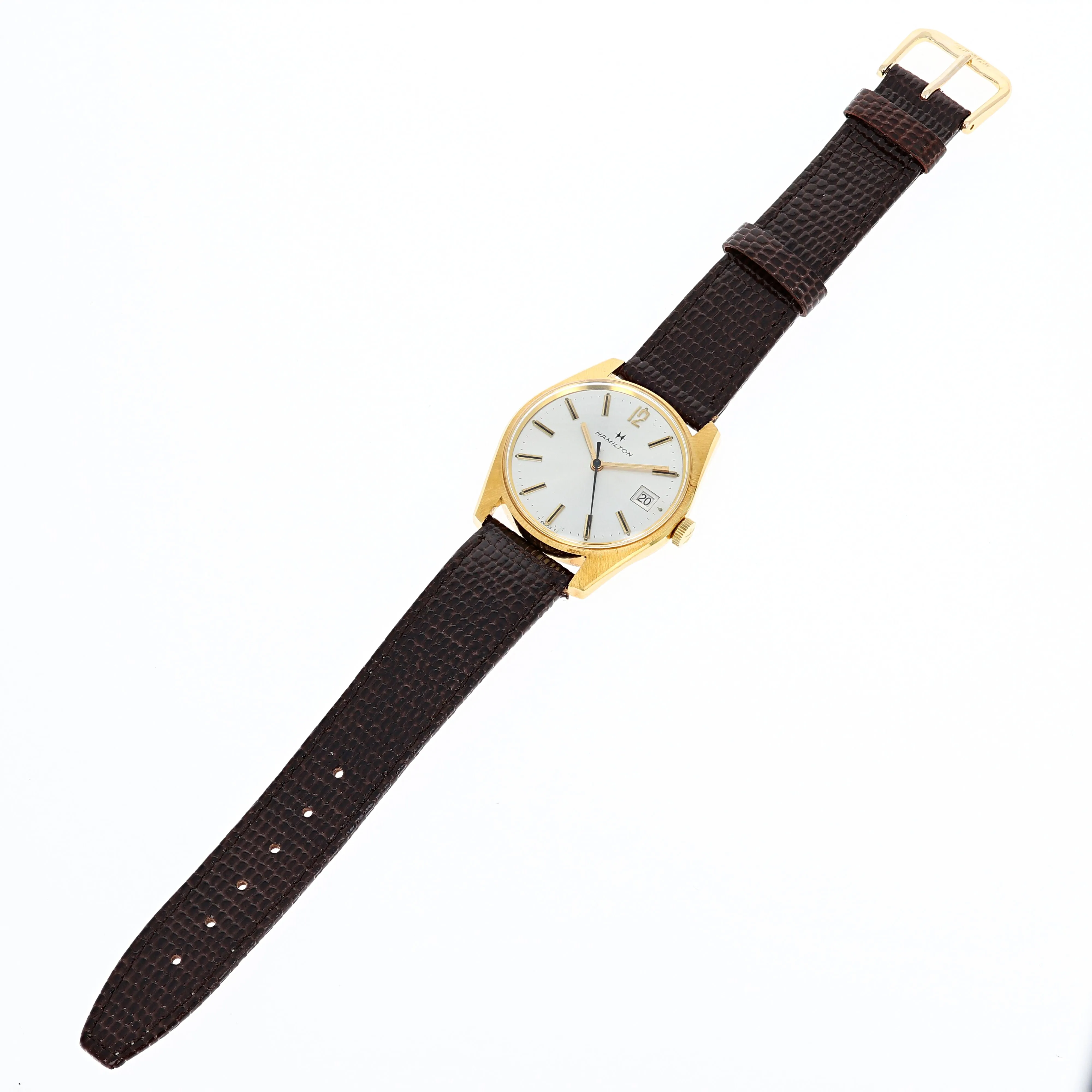 Hamilton Manual Wind Cal. H62 Date Unworn Vintage Gold-filled Steel 34 mm