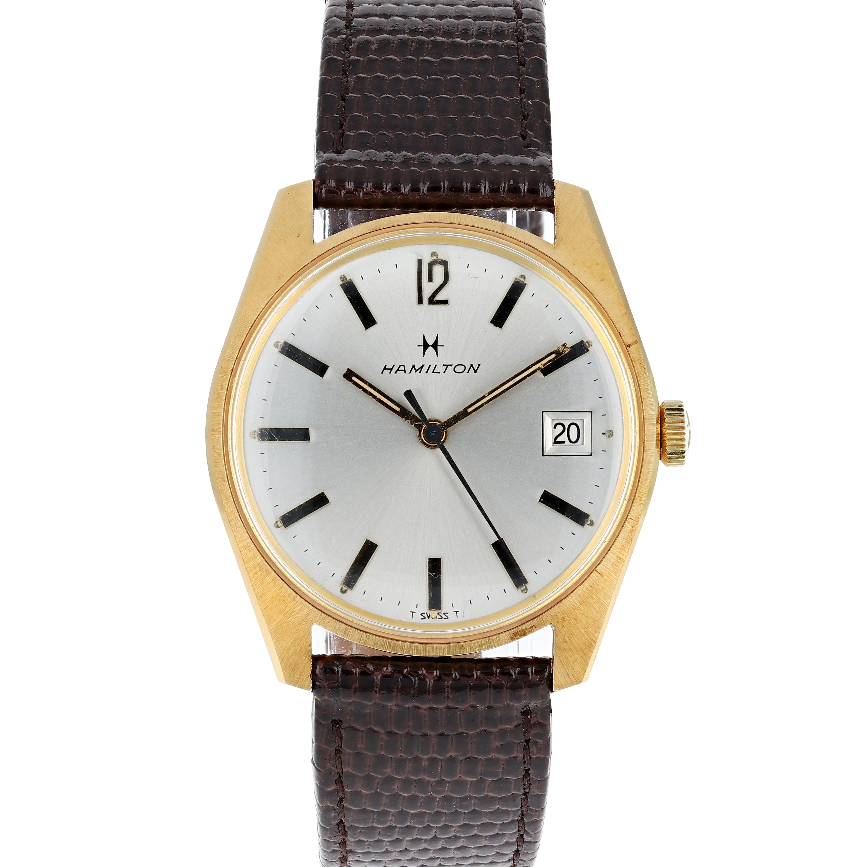 Hamilton Manual Wind Cal. H62 Date Unworn Vintage Gold-filled Steel 34 mm